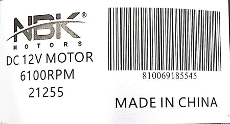 NBK-21255 dc motor - view 3