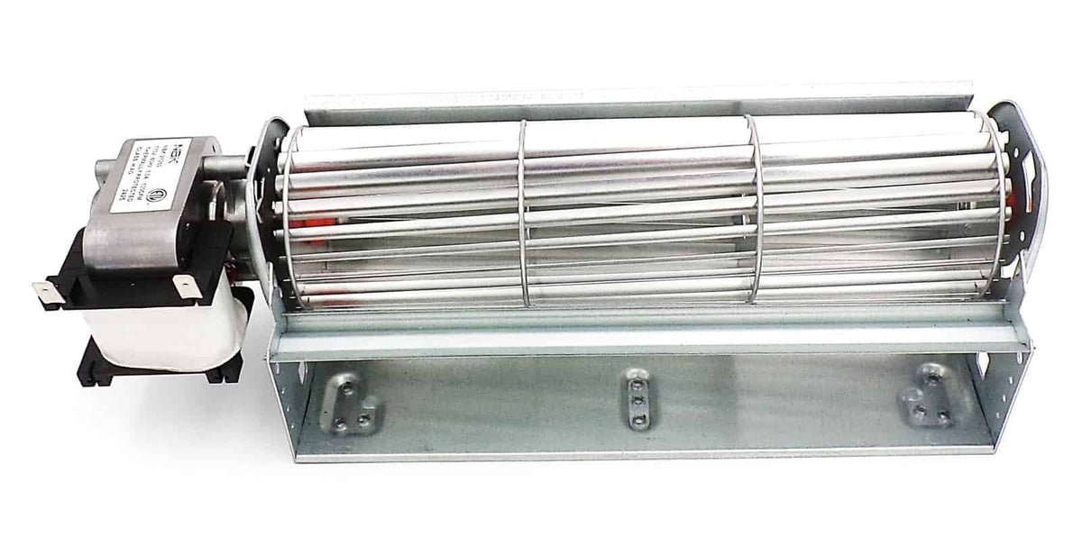 NBK-21260 convection blower, straight-on view of blower wheel and mounting bracket