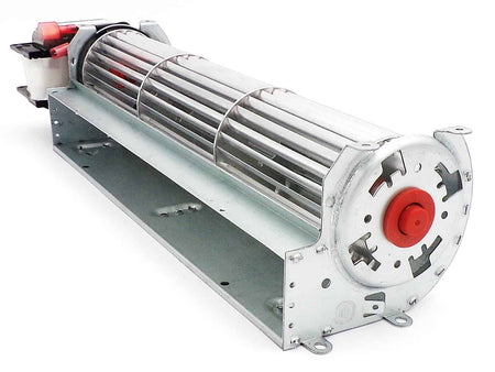 NBK 21265 convection blower opposite-end view showing fan wheel and mounting tabs