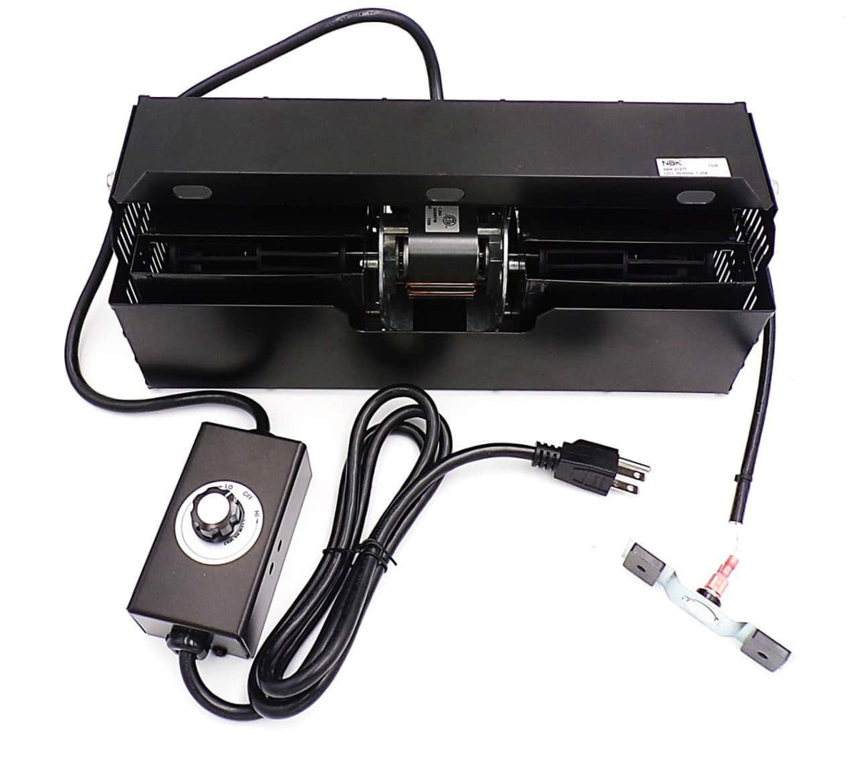 NBK 21277 blower kit with dual blower housing, speed control, power cord and bracket-mounted switch