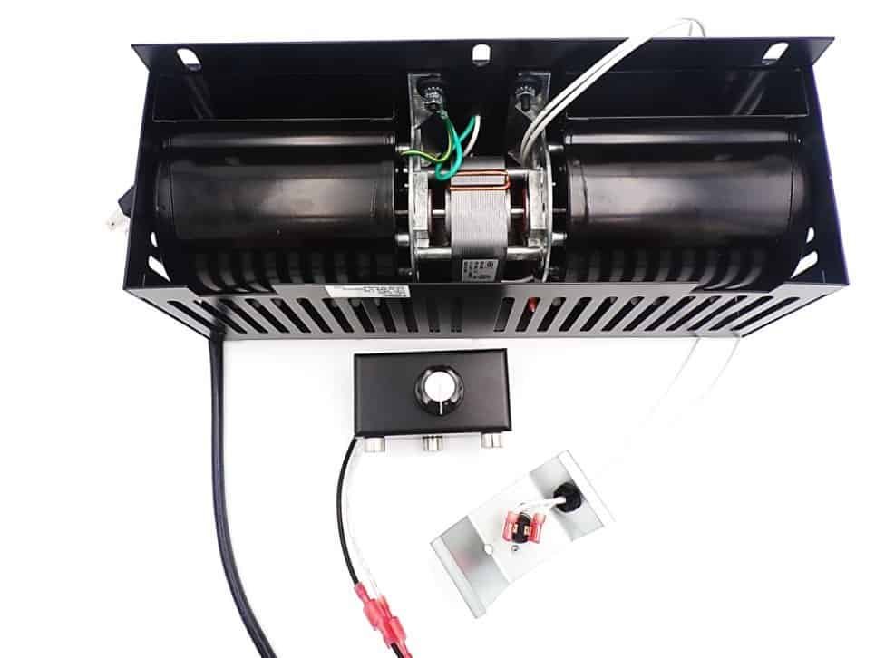 NBK 21280 dual blower with speed control and bracket-mounted switch
