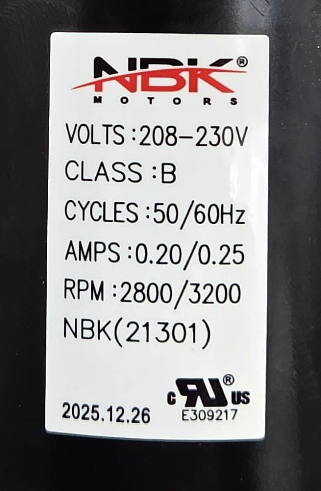 NBK-21301 draft inducer assembly - view 3