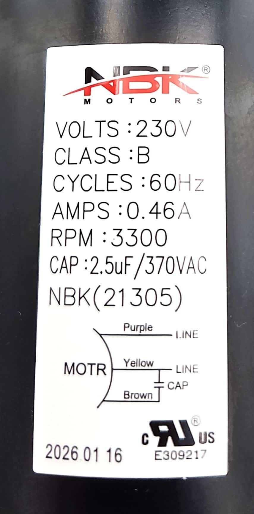 NBK-21305 draft inducer assembly - view 3