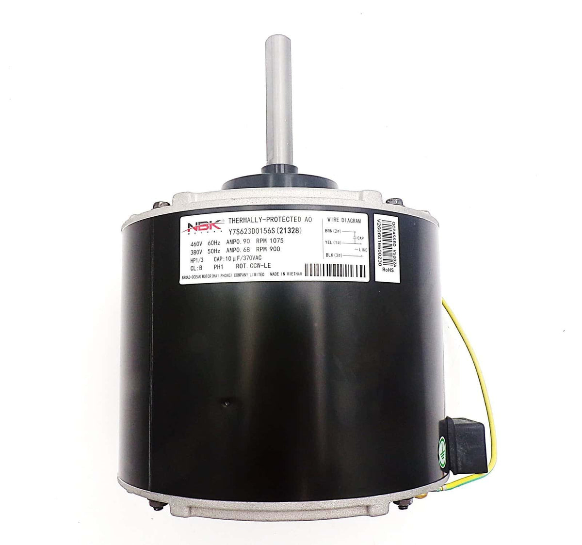 NBK-21328 condenser fan motor - view 1