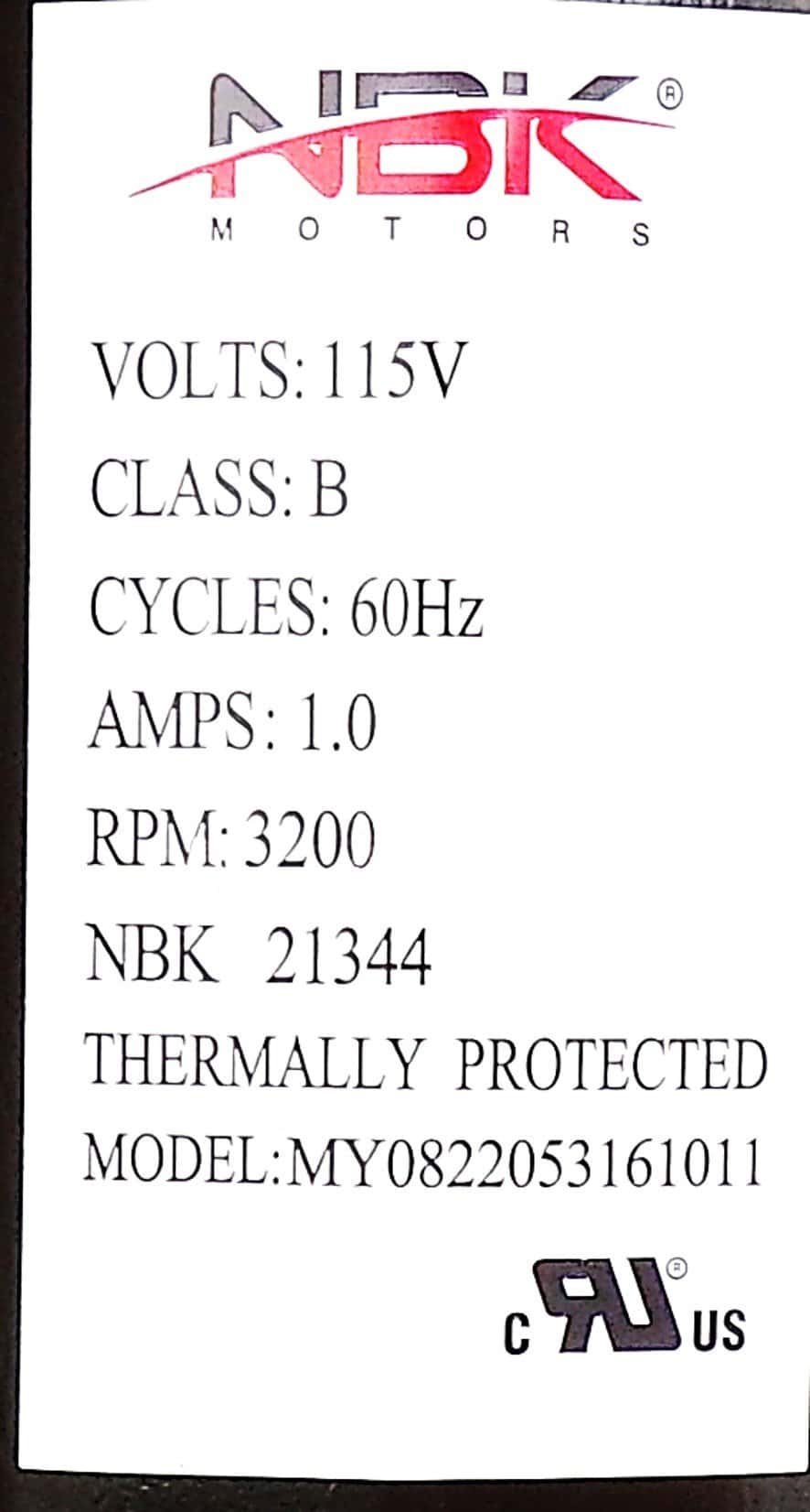 NBK-21344 draft inducer assembly - view 3