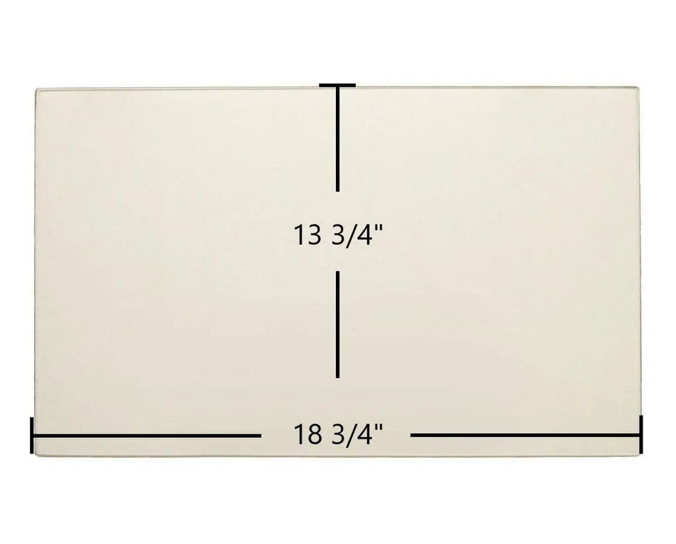 Supreme Novo 18 Glass Panel (PYRO_18.75_13.75) – 18 3/4" x 13 3/4" High-Temperature Ceramic Replacement - Total Hearth