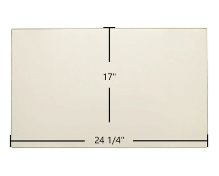 Supreme Astra 38CF / 38TD Glass Panel (PYRO-24.25-17) – 24 1/4" x 17" High-Temperature Ceramic Replacement - Total Hearth