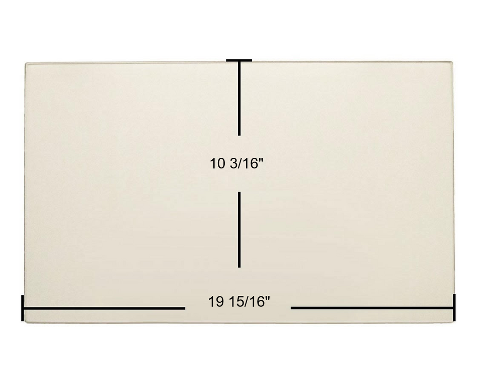 Osburn 2400 Ceramic Glass Panel | 19 15/16" x 10 3/16" | Replaces SE9105-01