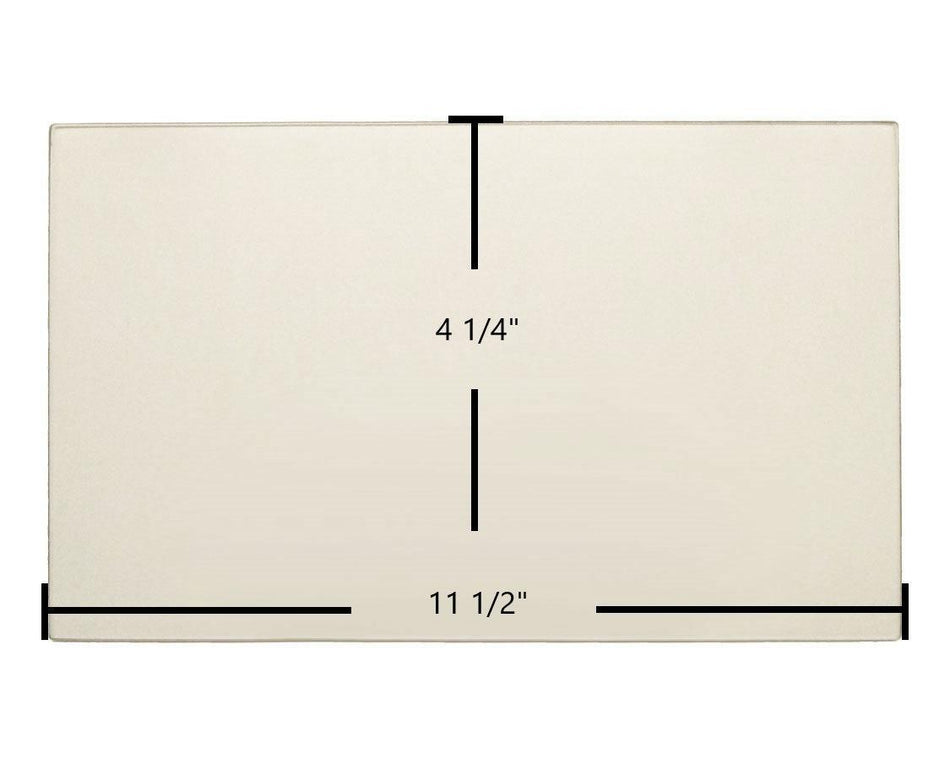 Quadra-Fire Bodega Bay Side Ceramic Glass Panel – 11 1/2" x 4 1/4" (Part 435-5500) - Total Hearth