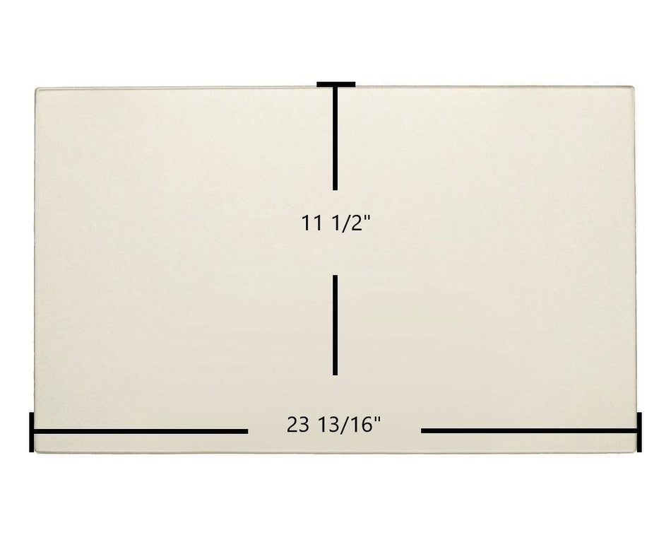 Regency Ceramic Glass Panel – 23 13/16" x 11 1/2" (Fits CI2600, CI2700, HI400, HI500 | Part 940-420P) - Total Hearth