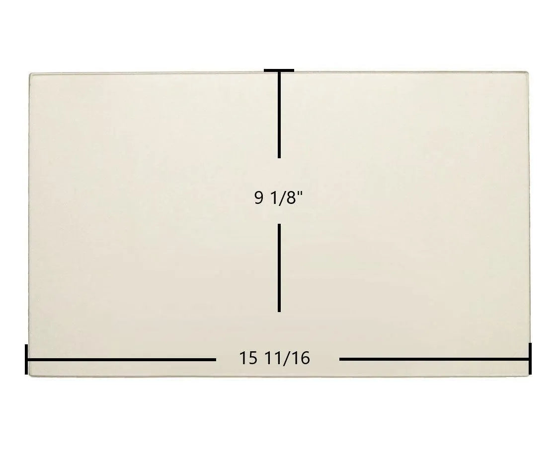 Regency Ceramic Glass Panel – 15 11/16" x 9 1/8" (Fits F2000M, F2100M, I1200 Classic, I1150 | Part 846-302) - Total Hearth