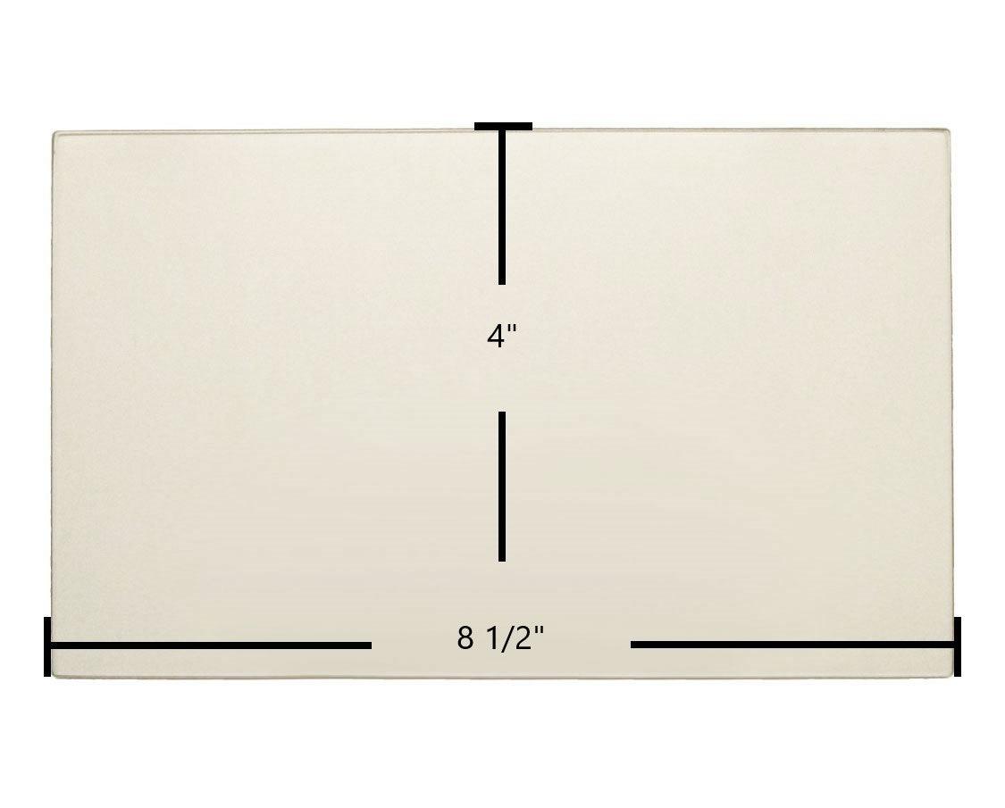Regency DV400C Ceramic Glass Panel – 8 1/2" x 4" - Total Hearth
