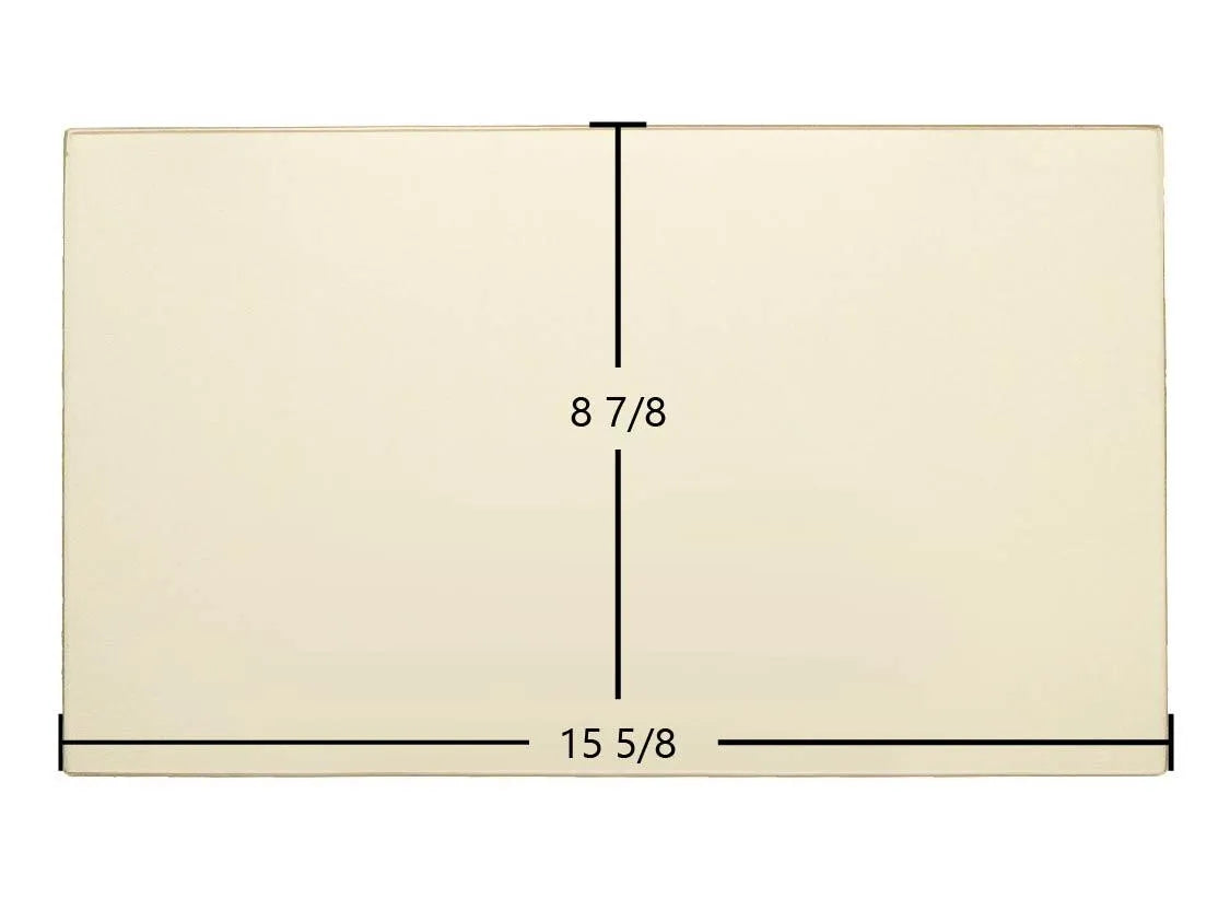 Regency Ceramic Glass Panel – 15 5/8" x 8 7/8" (Fits R3, C34-2, F1100, F2400, S2400, L1200, S2100, 2100M | Part 846-302) - Total Hearth