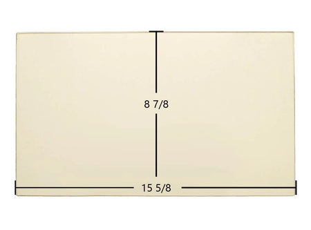 Regency Ceramic Glass Panel – 15 5/8" x 8 7/8" (Fits R3, C34-2, F1100, F2400, S2400, L1200, S2100, 2100M | Part 846-302) - Total Hearth