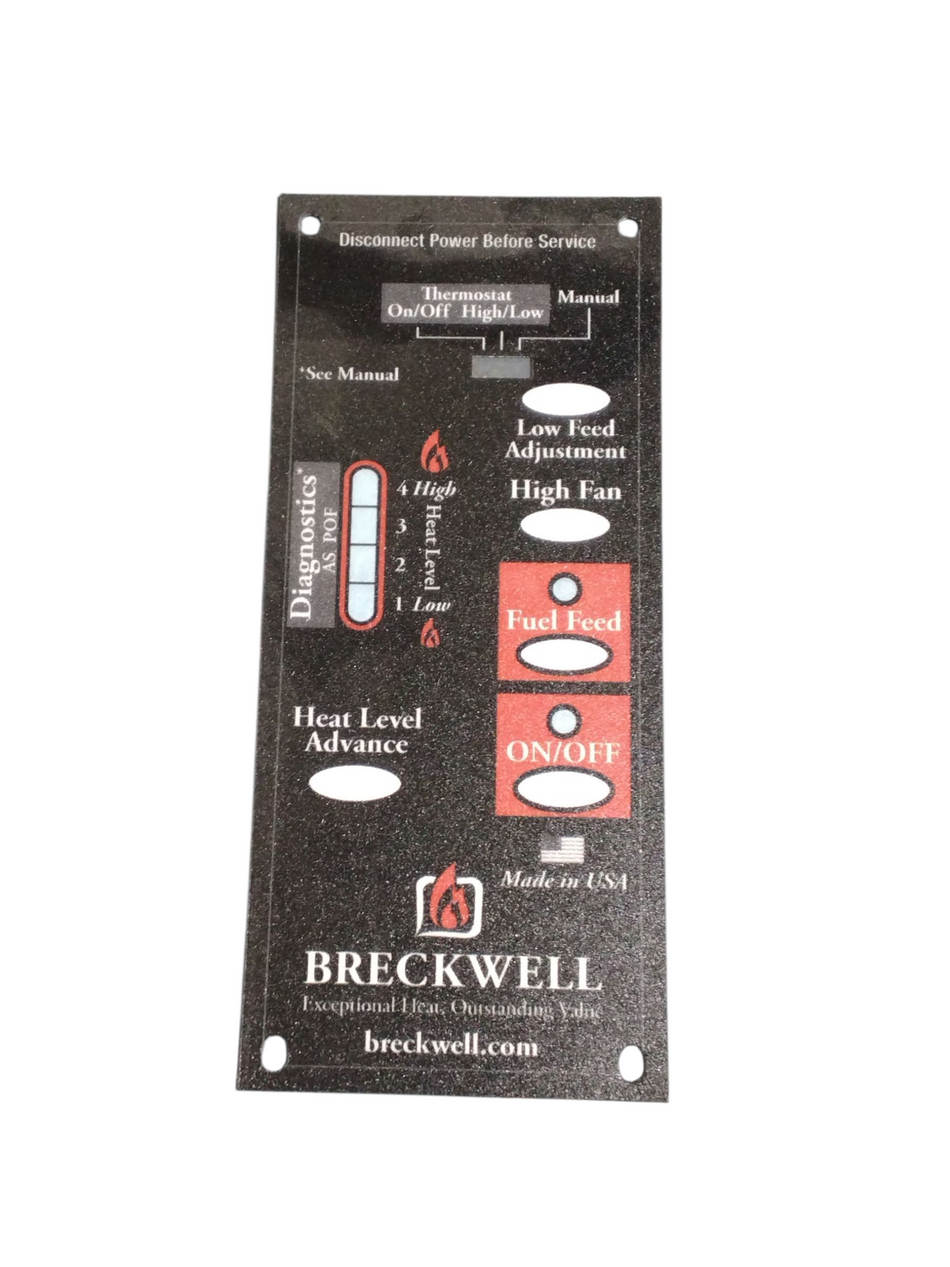 USSC & Breckwell Control Board Decal | 4-Speed Faceplate Only | Part #C-L-401 (852721)