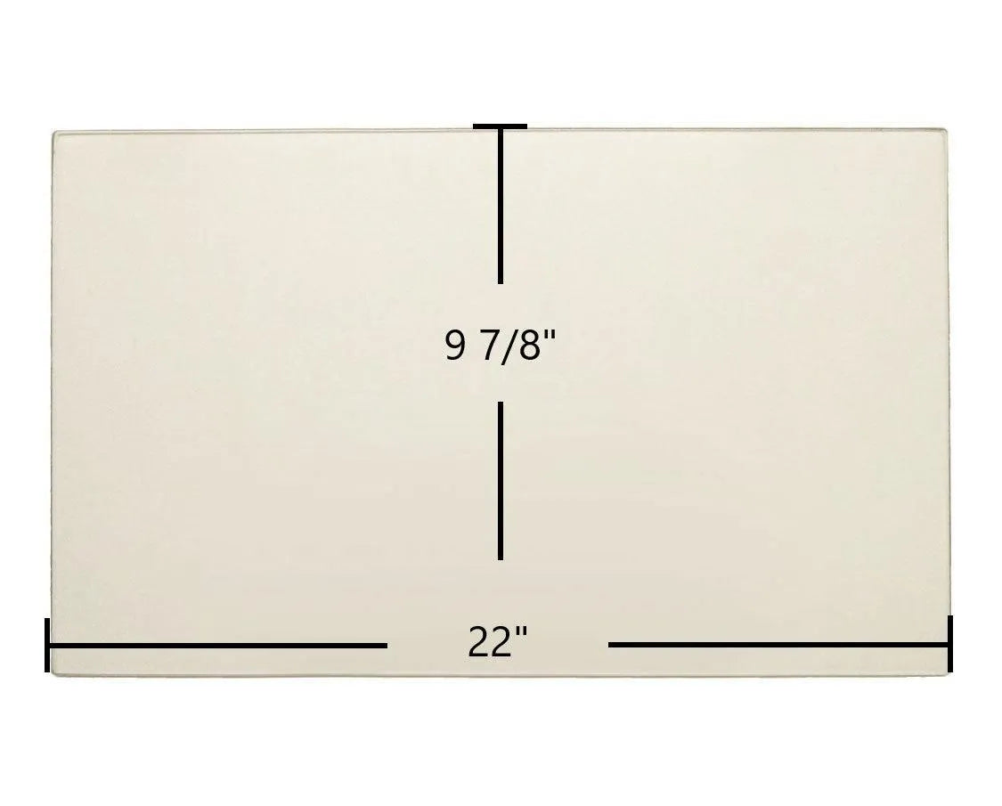 Rohn Stove 22" x 9 7/8" Ceramic Glass Panel – High-Temperature Replacement - Total Hearth
