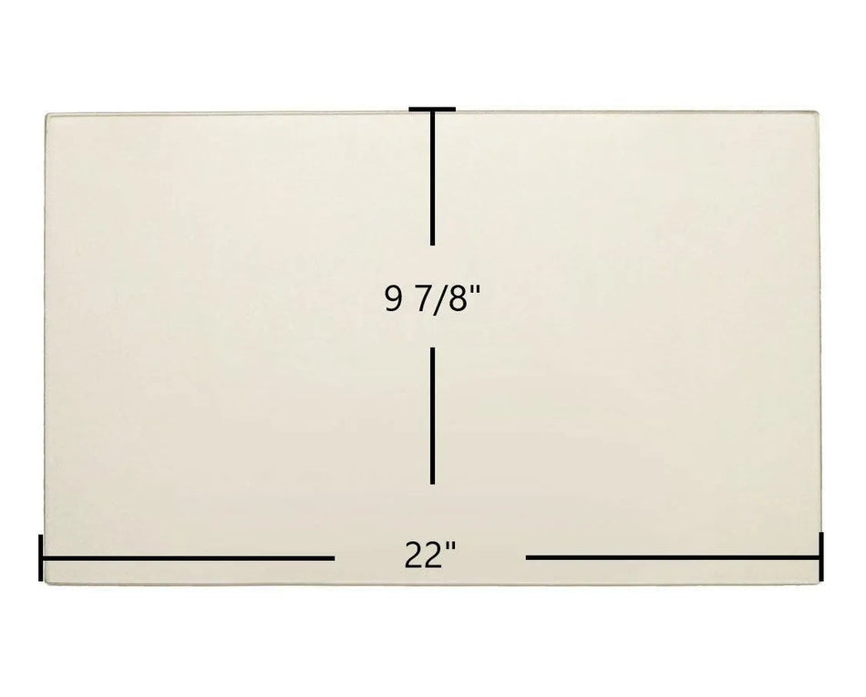 Rohn Stove 22" x 9 7/8" Ceramic Glass Panel – High-Temperature Replacement - Total Hearth