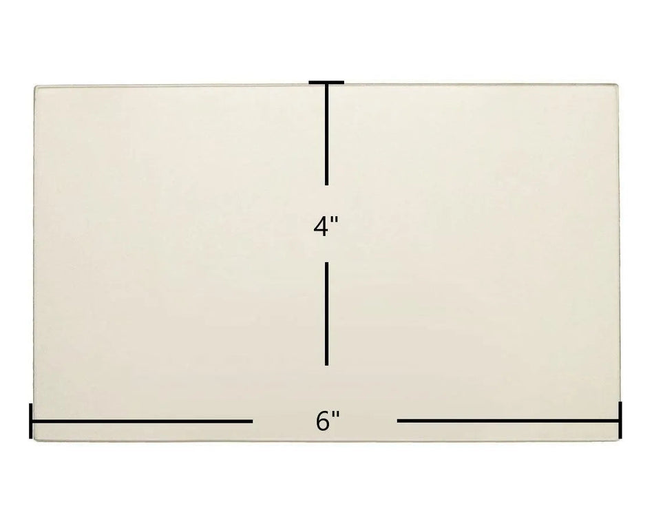 Russo 1900C, 1CWOS, 2CWOS, 2C, 3C Replacement Glass – 4" x 6" (Part #R-061-0315) - Total Hearth