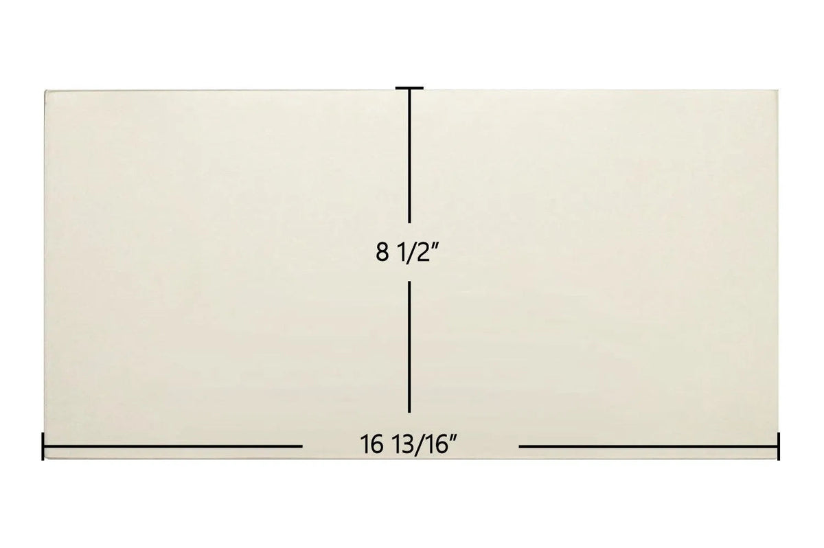 Saey Hannover I Glass Panel (8780040580) – 16 13/16" x 8 1/2" High-Temperature Ceramic Replacement - Total Hearth