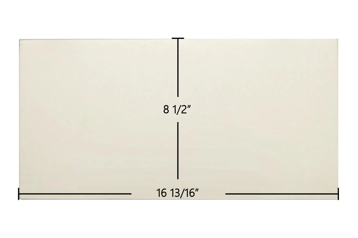 Saey Hannover I Glass Panel (8780040580) – 16 13/16" x 8 1/2" High-Temperature Ceramic Replacement - Total Hearth