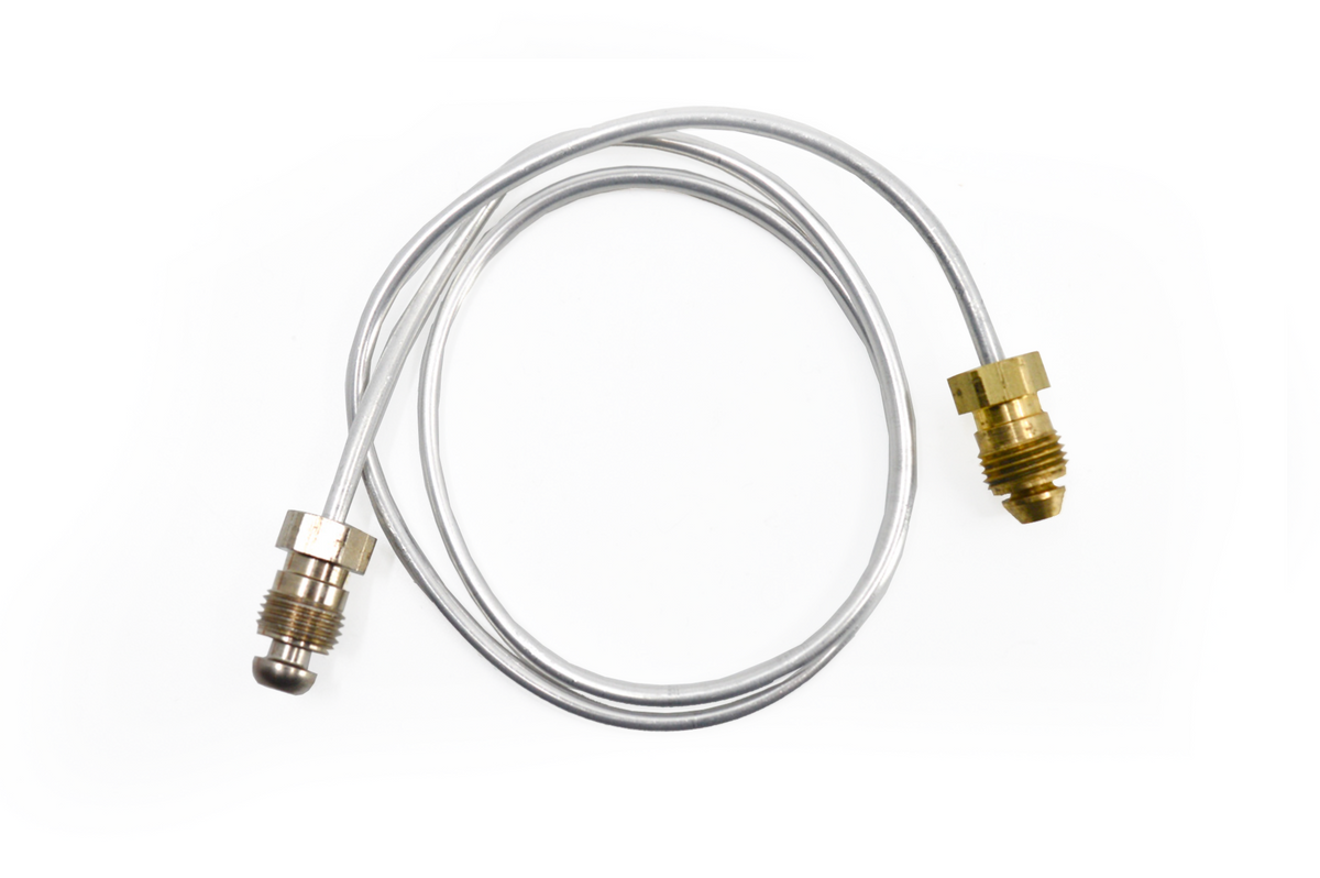 18-Inch PSE Pilot Tubing, Silver/Brass Nuts, 250-02766 / W010-0586 - product view 1