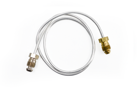 18-Inch PSE Pilot Tubing, Silver/Brass Nuts, 250-02766 / W010-0586 - product view 1