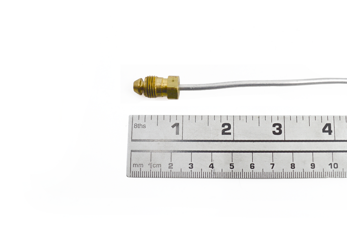 18-Inch PSE Pilot Tubing, Silver/Brass Nuts, 250-02766 / W010-0586 - product view 3