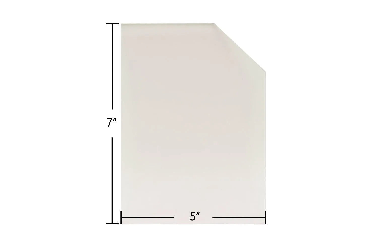 Squire 23" Traditional Replacement Glass – 5" x 7" (Part #7G23T, Sold Individually) - Total Hearth