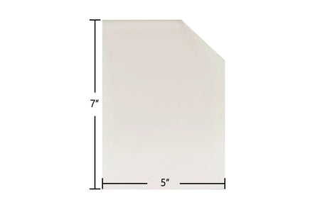 Squire 23" Traditional Replacement Glass – 5" x 7" (Part #7G23T, Sold Individually) - Total Hearth