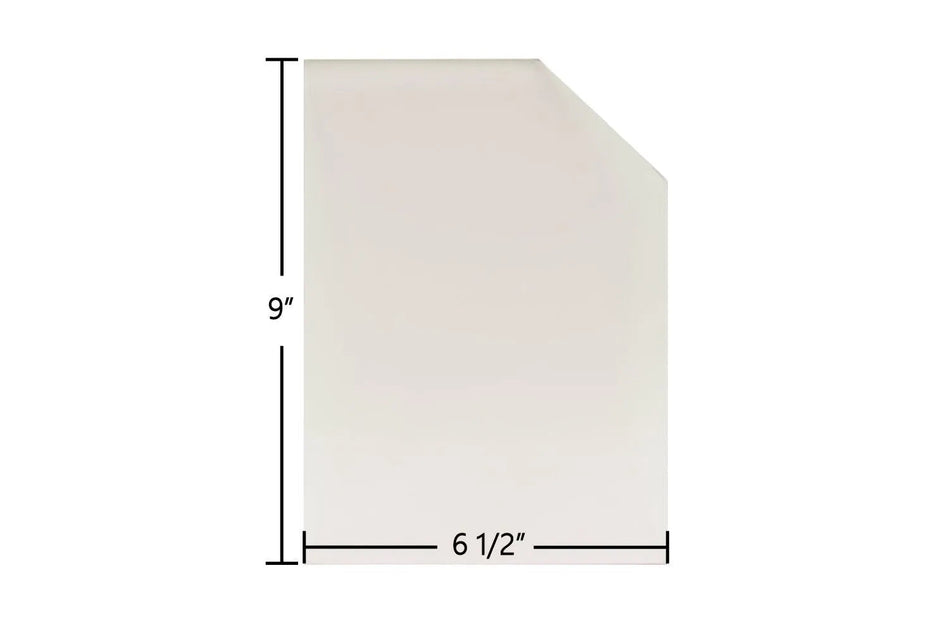 Squire 25" Traditional Glass Panel (7G25T) – 6 1/2" x 9" High-Temperature Ceramic Replacement - Total Hearth