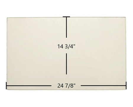Supreme Astra 24CF / 24TD Glass Panel (PYRO-24.875X14.75) – 24 7/8" x 14 3/4" High-Temperature Ceramic Replacement - Total Hearth