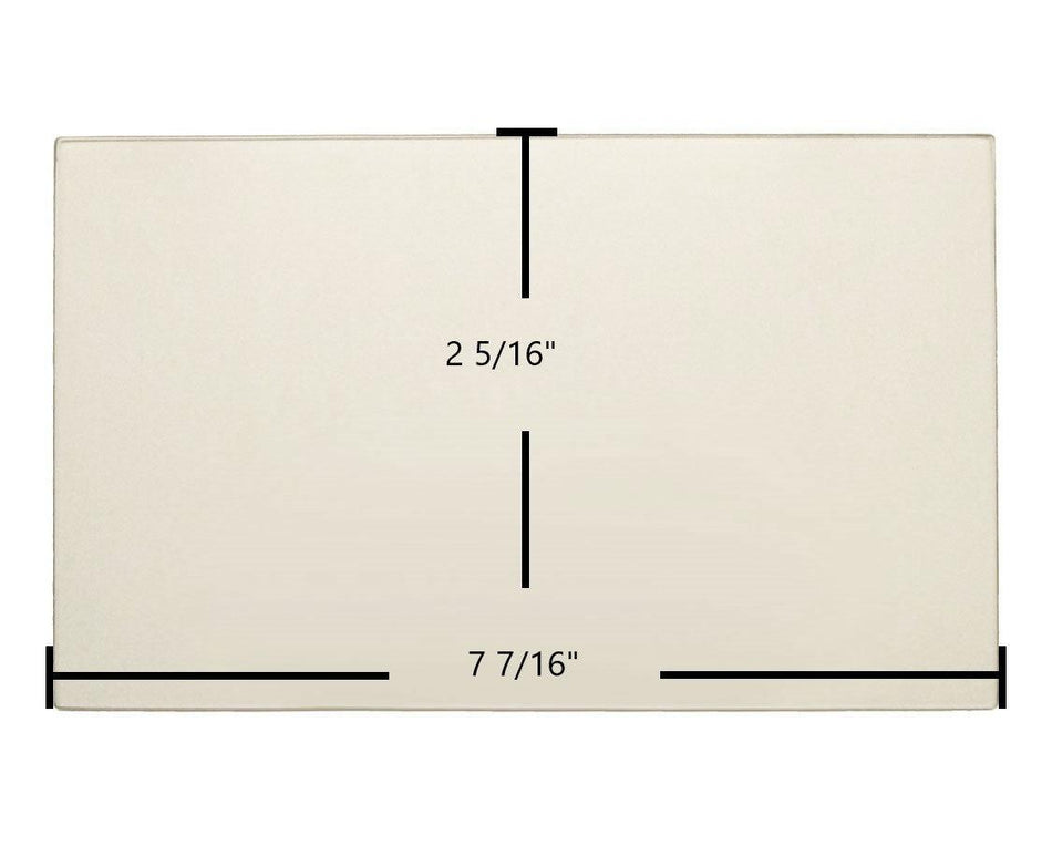 Surdiac Le Marquis Ceramic Glass Panel (4774787) – 7 7/16" x 2 5/16" - Total Hearth