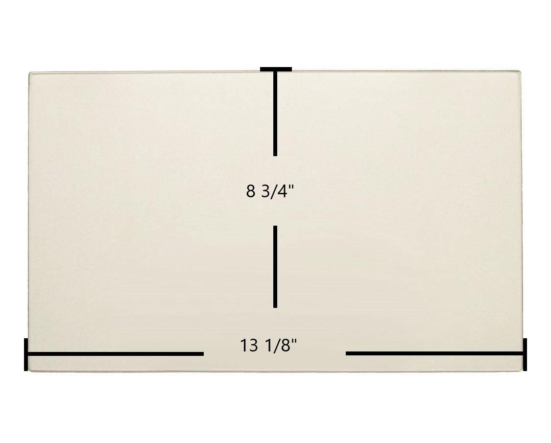 Treemont 7GT2-ND Ceramic Glass Panel (7GT2-ND) – 13 1/8" x 8 3/4" - Total Hearth