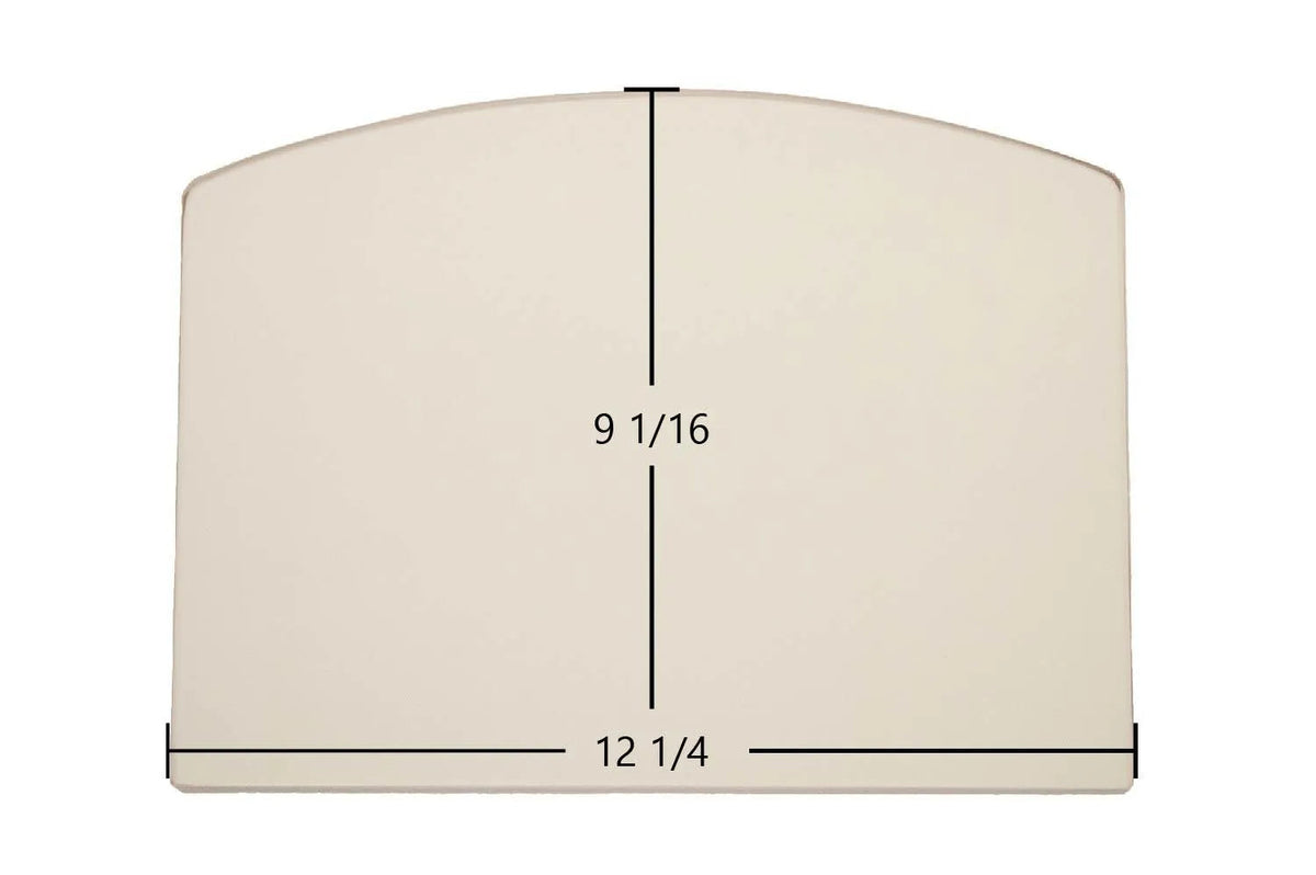 Ashley AP130 Glass Replacement – 12 1/4" x 9 1/16" Archtop Ceramic (890153, 891053, 891096-1) - Total Hearth