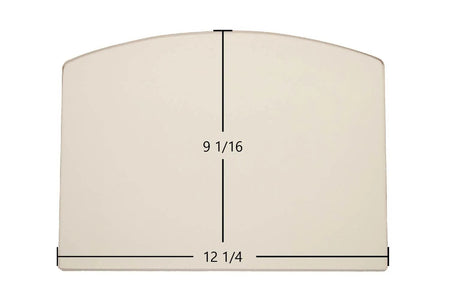 Ashley AP130 Glass Replacement – 12 1/4" x 9 1/16" Archtop Ceramic (890153, 891053, 891096-1) - Total Hearth