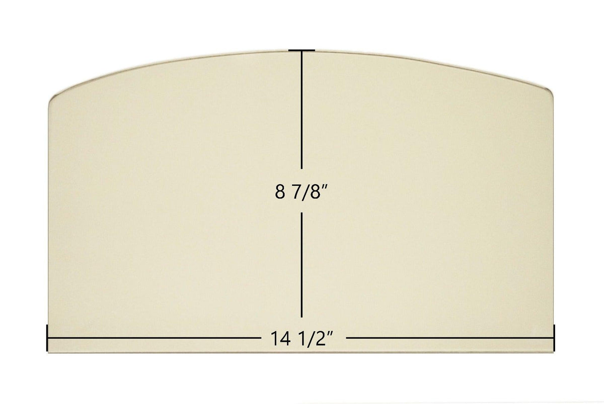 American Harvest 6039, 6041, 2000, 2500, 3000, APCI1406 Archtop Glass – 14 1/2" x 8 7/8" (Part #891131-2) - Total Hearth