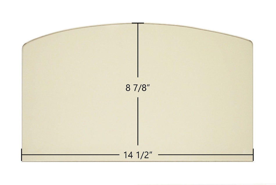 American Harvest 6039, 6041, 2000, 2500, 3000, APCI1406 Archtop Glass – 14 1/2" x 8 7/8" (Part #891131-2) - Total Hearth
