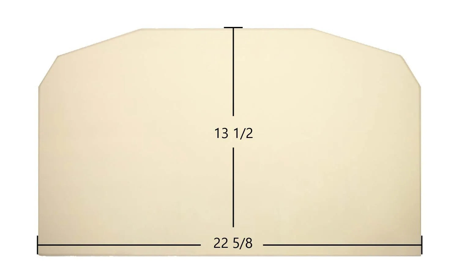 Vermont Castings Montpelier Medium Insert Ceramic Glass Panel (22 5/8" x 13 1/2") | OEM High-Temp Replacement | Part #3000-4325 - Total Hearth