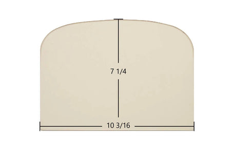 Waterford 100B Archtop Glass Panel (10 3/16" x 7 1/4") | Single Door Replacement | Part #68-133-004 | USA-Made High-Temp Ceramic Glass - Total Hearth