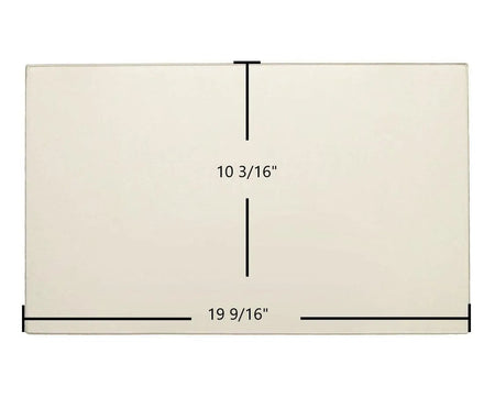 Waterford Trinity Glass Panel (19 9/16" x 10 3/16") | OEM High-Temp Replacement | Part #68-133-010 | USA-Made Ceramic Stove Glass - Total Hearth