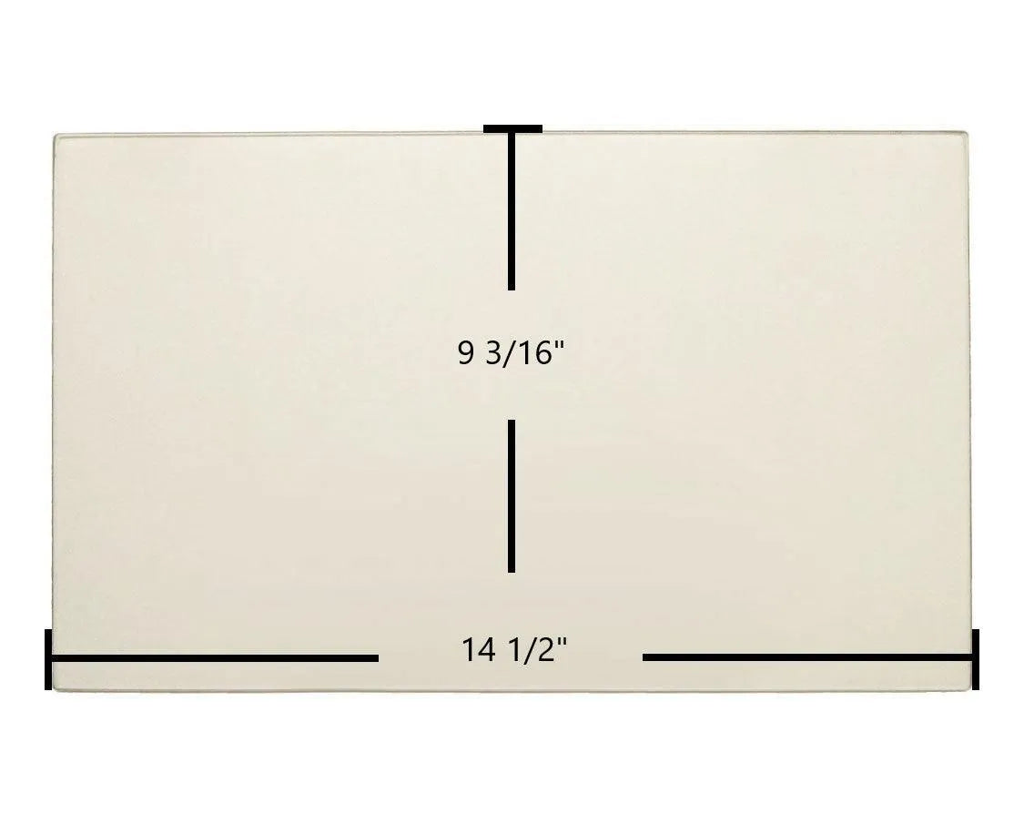 Whitfield Cascade Pellet Stove Ceramic Glass Panel (14 1/2" x 9 3/16") | Pre-Gasketed OEM High-Temp Replacement | Part #17150084 | USA-Made - Total Hearth