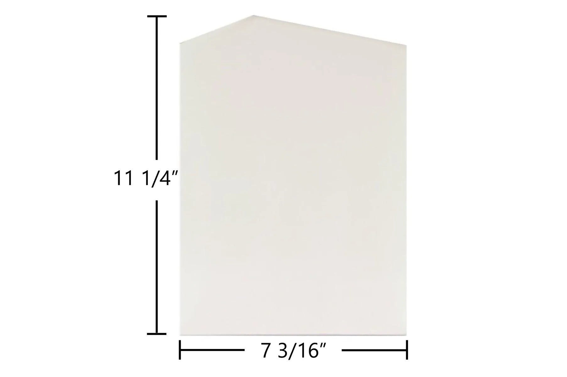 Woodchuck Insert Stove Glass Panel (7 3/16" x 11 1/4") | High-Temp Ceramic Replacement | USA-Made | Sold Individually - Total Hearth